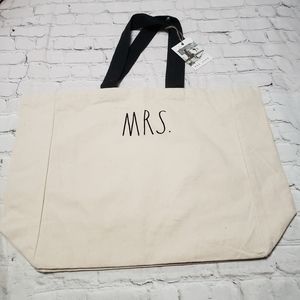 Rae Dunn MRS embroidered Muslin Reusable Bag